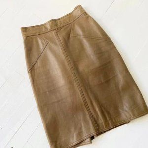 Leather Pencil Skirt